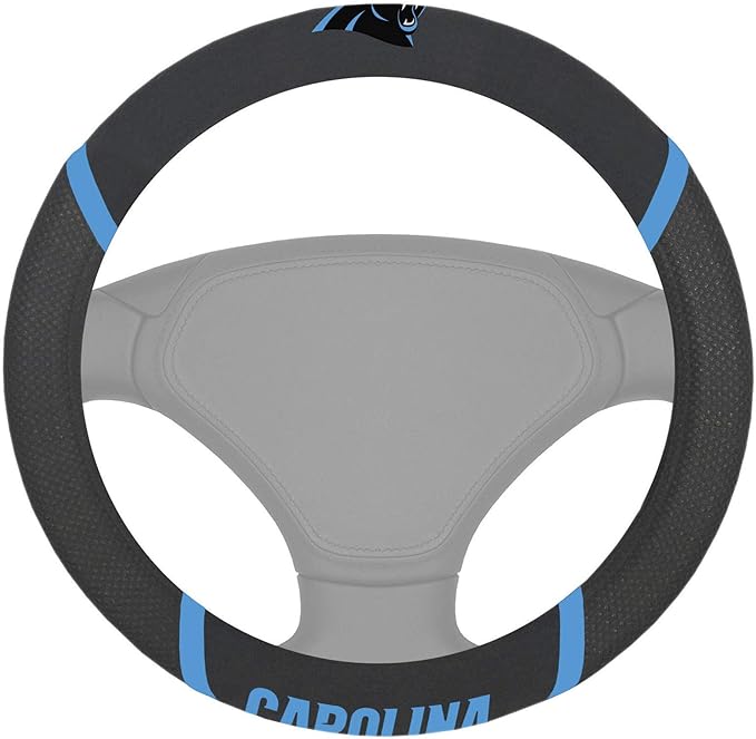 FANMATS NFL Unisex-Adult Embroidered Steering Wheel Cover