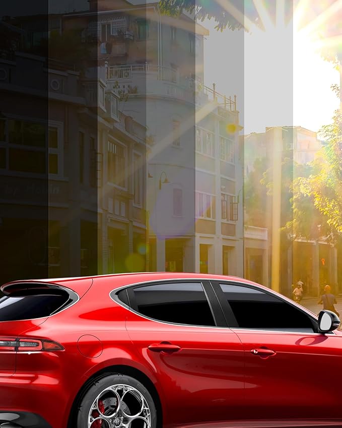 IAQWE 35% VLT Ceramic Car Window Tint Film 30 in x 15 ft Roll, High Heat Rejection, UV Block & Privacy, Shatterproof & Scratch Resistant - Black