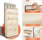 FENTEC 1 Pack Over the Door Shoe Organizers, Hanging Shoe Organizer with Large Deep Pocket Shoe Holder for Closet Shoes Rack 