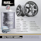 Flitz Metal Polish Paste - 1 Gal of USA-Made Polish for Solid Chrome, Stainless Steel, Aluminum - Non-Abrasive for Light Oxidation - Requires Manual Buffing - Not for Plated/Coated Surfaces (1 Pack)