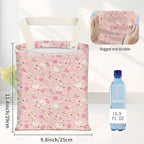 Car Garbage Can, Seat Back Hanging Cute Car Trash Can Bag, Car Organizer and Storage Bag for Travelling, Outdoor Cute Pink White Duck