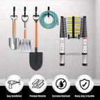 Heavy Duty Garage Storage Hooks, 12-piece Bike Hooks for Garage Wall, Utility Garage Hooks, Wall Mount J Hook for Hanging, La