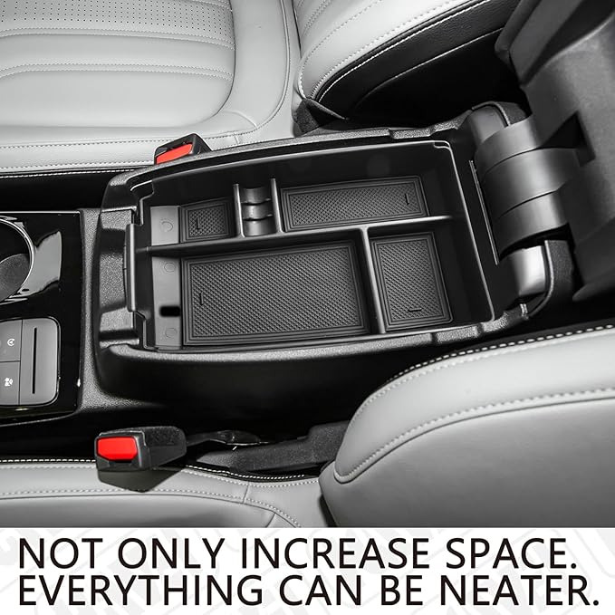 Center Console Organizer Tray Compatible with Ford Escape 2020-2026/Bronco Sport 2021-2026 Accessories, Insert Container ABS 