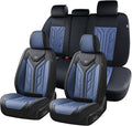 Coverado Car Seat Covers Full Set, Automotive Seat Covers Car Seat Protector Car Seat Cushion, Waterproof Leather Seat Covers