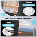 2 Pack Hat Organizer for Baseball Caps, Hat Rack for Wall with Strong Adhesive, Hold Up to 20 Hats, Hat Rack for Door Closet,