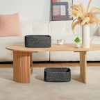 3-Pack Shelf Baskets for Organizing, Closet Organizer Bins, Small Woven Baskets, Rope Toy Basket, Storage Basket for Shelves,