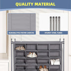 STORAGE MANIAC Stackable Shoe Cubby Organizer, Free Standing Shoe Cube Rack for Entryway, Bedroom, Apartment, Closet, 20-Cube