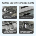Car Rooftop Cargo Carrier Bag 20 Cubic Feet, 100% Waterproof Heavy Duty Car Roof Bag for All Vehicle with/Without Racks - Anti-Slip Mat, 6 Door Hooks, Storage Bags, 5CM Straps(Gray)