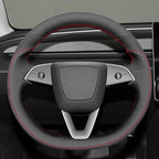 MEWANT Tesla Model 3 Highland/Model Y DIY Stitching Steering Wheel Cover Wrap for Tesla Model 3 Highland 2023-2025/Model Y 2025 Highland for Tesla Model 3/Model Y Accessories