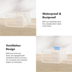 Foluck Shoe Storage Box, 15 Pack Clear Plastic Stackable Shoe Organizer for Closet, Interlocking Design Shoe Container Bins f