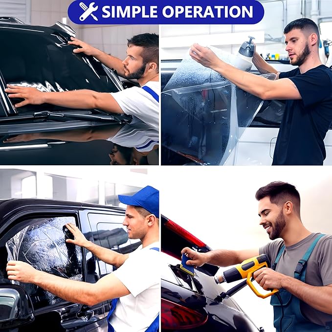 Window Tint Film for Cars Privacy Protection Automotive Film 35% VLT Nano Ceramic Car Winodw Tint Front Windshield Heat Glare UV IR Rays Block Scratch Resistance 36" x 15ft
