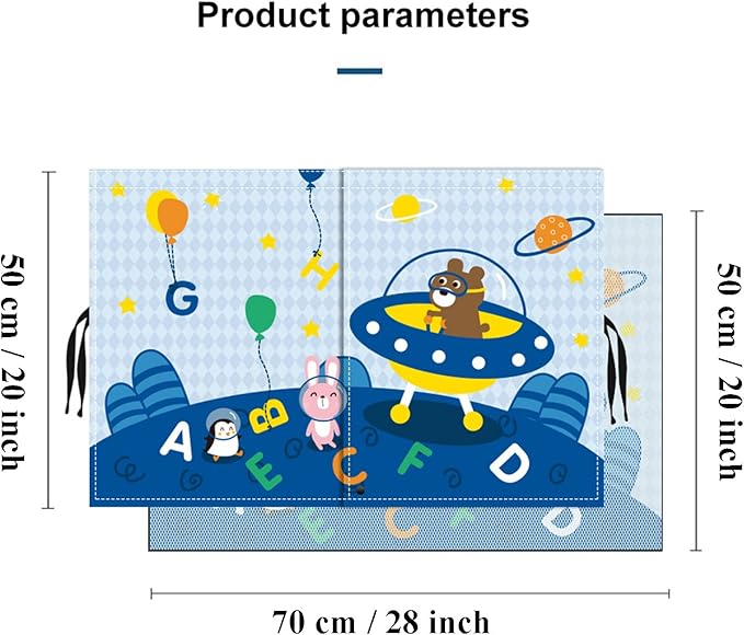 Car Sun Shade for Baby - EOHMAK Car Side Window Sun Shade Cover Upgrade Double Opening Car Interior Curtain Sun Blocker Blind (Alphabet Planet, 2 Pack)