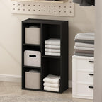 Furinno Reed Closet Organizers and Storage, 5-Cube Reversible Closet Shelves, Closet Organization Shelf, 9.4 x 19.5 x 31.5, f