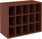 ClosetMaid 15 Cube Stackable Storage Organizer for Shoes, Bags, Crafts, Hobbies with Wood Shelves, for Closet, Entryway or Mu