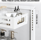 2 Pack 19IN-Depth Under Sink Organizer,Pull Out Cabinet Organizer With Smooth Cylindrical Rail,Metal Slide Out Drawer for Kit
