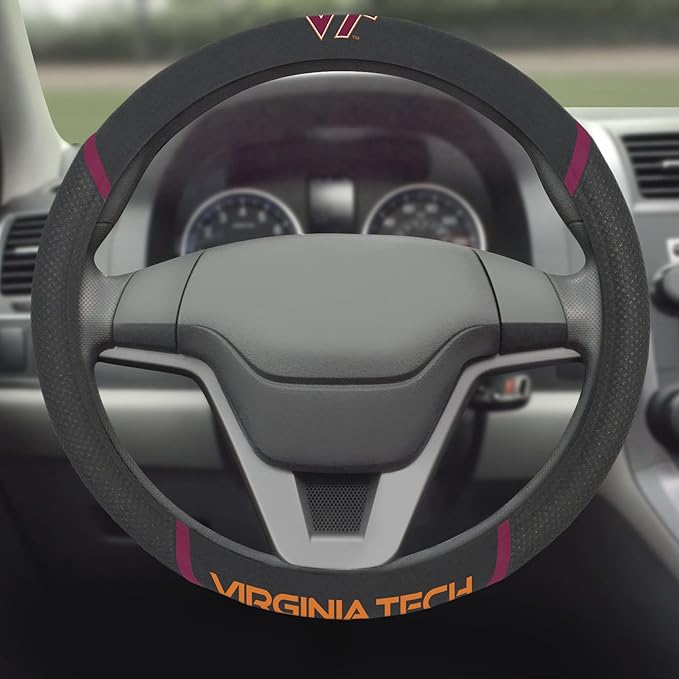 FANMATS NCAA Unisex-Adult Embroidered Steering Wheel Cover