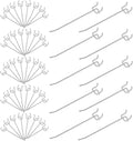 50 Pack 6 Inch Pegboard Hooks, L Shape Metal Hooks Kit for 1/4" and 1/8" Pegboard, Utility Hooks Suit for Organizing Storage 