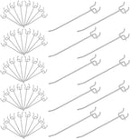 50 Pack 6 Inch Pegboard Hooks, L Shape Metal Hooks Kit for 1/4" and 1/8" Pegboard, Utility Hooks Suit for Organizing Storage 