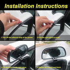 Blind Spot Mirrors for Trucks and Cars,Automotive Side View Concave Mirror Blindspot,360° Large Convex Rearview Exterior Mirror Accessories for Truck and Car(1Pack Black)