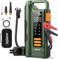 Jump Starter with Air Compressor,5000A Car Battery Jumper Starter, 16000mAh Battery Jumper Starter Portable for 10L