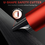 4 Pack Emergency Window Breaker Seatbelt Cutter, Safety Hammer Glass Breaker and Seat Belt Cutter Under Water Escape Tool Saf
