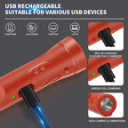 KnLnny Ware Automotive Escape Tool, Window Breaker,Seatbelt Cutter, Car Flashlight, 5 in1 Auto Tactical Gear, USB Charging, M