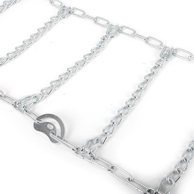 SCITOO QG2243CAM Snow Chains for Car Pickup Trucks SUV,Universal Emergency Tire Traction Chain,Anti-Skid Thickening Tire Chai