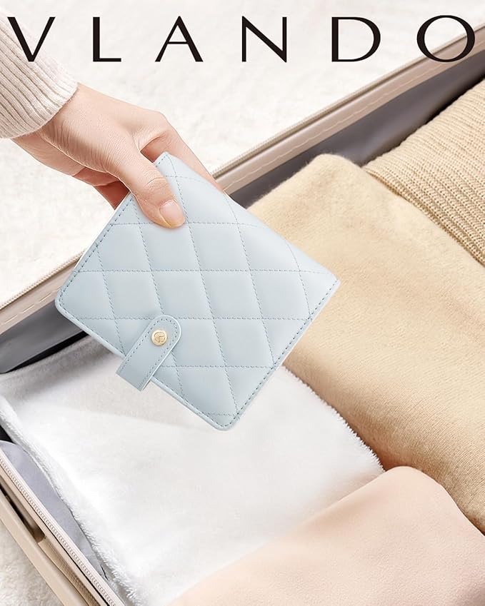 Vlando Travel Jewelry Case,Portable Jewelry Organizer Box with Clear Zipper Velvet Jewelry Pouch,Gifts for Traveler Women Gir