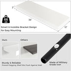 Floating Shelves for Wall, 36 Inch Wide x 12 Inch Deep Floating Shelves, Long Wood Floating Wall Shelf Shelves for Living Roo