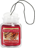 Yankee Candle Car Jar Ultimate, Sparkling Cinnamon, 0.96 OZ (Pack of 4)