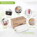 [2025 New] Bonsenkitchen 8” x 150’ Vacuum Sealer Bags Rolls with Cutter for Food Storage, Commercial Grade, BPA Free, Great f