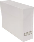 Bigso Lovisa Fiberboard Label Frame 12 File Storage Box | Document Organizer for Important Paperwork | Durable Hanging File B