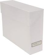 Bigso Lovisa Fiberboard Label Frame 12 File Storage Box | Document Organizer for Important Paperwork | Durable Hanging File B