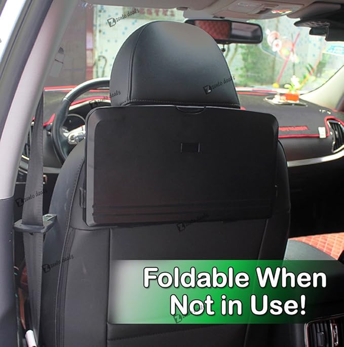Zento Deals Multipurpose Handy Car Tray - for a More Convenient Time in Your Car (Black1)