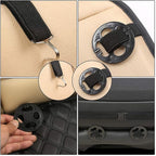 Black Panther 1 Piece PU Car Seat Cover Front Seat Protector Compatible with 90% Vehicles,Embroidery,Anti-Slip & Full Wrappin