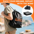 AUXKO 15 Cu.Ft Waterproof Rooftop Cargo Carrier for Cars/SUVs/Trucks, Foldable Soft Shell Roof Bag with Night-Reflective Strip, 6 Adjustable Bungee Straps & Door Hooks, Combination Lock, Anti-Slip Mat