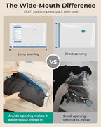 BAGSMART Vacuum Bags for Travel with Rechargeable Air Pump, Portable Space Saver Bags for Travel & Home, Vacuum Compression S