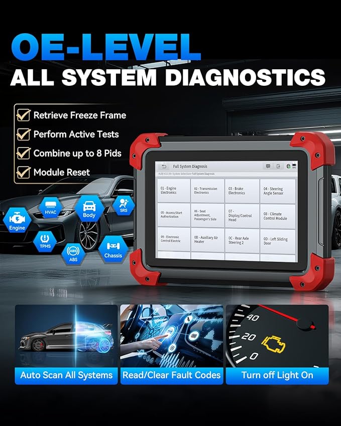 XTOOL D7 Bidirectional Scan Tool: 2026 Ai-Assisted OBD2 Scanner Diagnostic Tool with 36+ Resets, Full System Car Scanner with