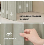 JILRON 100% Blackout Fabric Folding Door Curtain with Magnetic Closure - Accordion Style for Sliding Doors, Closets,Wardrobe 
