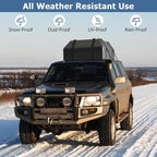 Goplus 15 Cu.Ft Roof Bag Cargo Carrier, Roof Top Luggage Bag for All Vehicles with/Without Roof Racks, Non-Slip Mat, Digital Lock, Waterproof Roof Bag for Various Cars w/6 Door Hooks (15 Cu.Ft)