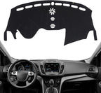 KEYOOG Dashboard Cover Dash Mat Fit for Fo-rd Escape 2019-2013 (Without HUD Models),Car Dash Board Mat Anti-Glare Carpet,Non-