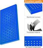 Metal Pegboard Panels 24" x 12" 4 Pack Heavy Duty Steel Pegboard Wall Organizer, Garage Utility Tools Pegboard Storage System