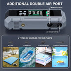 8000A Jump Starter with Air Inflator/Deflator Compressor, 65W Charging Car Battery Jump Starter (All Gas/16L Diesel),