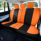 FH Group Full Set Cloth Car Seat Covers , Universal Fit combo, Low Back Front Seat Covers, Airbag Compatible, Split Bench Rea