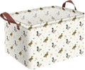 Cute Mallard Duck Storage Basket Waterproof Canvas Toy Storage Bin Mallard Duck Room Decor Collapsible Outdoor Basket with Le