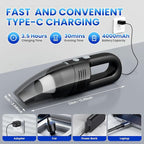 Handheld Vacuum Cordless Car Vacuum Cleaner 11000PA High Power Portable 1.4lbs Lightweight Rechargeable with 2 Filter Multi-N