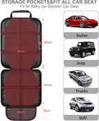 Car Seat Protector,2 Pack Automotive Seat Protectors Baby Carseat Pad Waterproof Durable 600D Fabric for Child Baby Car Seat 