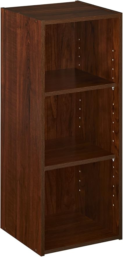 ClosetMaid Stackable 3-Shelf Storage Organizer, Dark Cherry