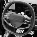 YOUTOOCAR Steering Wheel Button Frame Cover Compatible with Kia K4 25-26,Kia EV6 25-26,Kia Sportage 26,Kia EV3,Kia EV4 Accessories (1, Wood Grain)