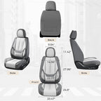 Coverado Seat Covers, Car Seat Covers Front Seats, Car Seat Cover, Car Seat Protector Waterproof, Car Seat Cushion Nappa Leat